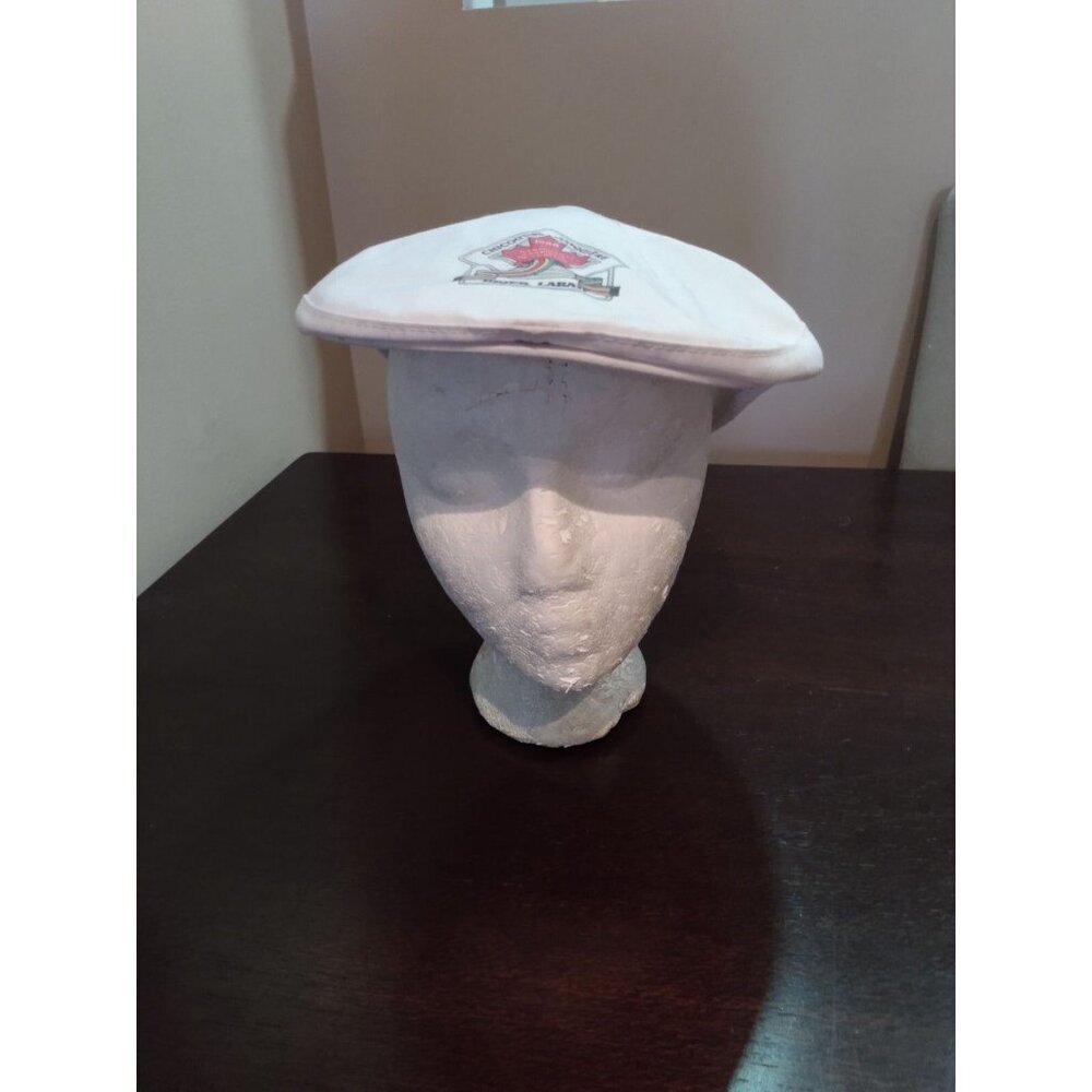 Vintage 1988 Labatt Brier Curling Hat Flat Cap Newsboy 80s Snapback Canada